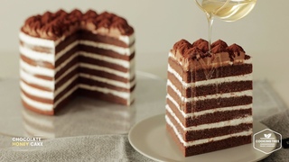 풍미 깊은 꿀 시트! 초콜릿 꿀 케이크 만들기 : Chocolate Honey Cake Recipe | Cooking tree