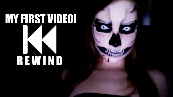 MY FIRST VIDEO EVER ( Skull Makeup