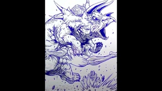 Pickle vs Triceratops #baki  #manga #yujiro #yujirohanma #picklebaki