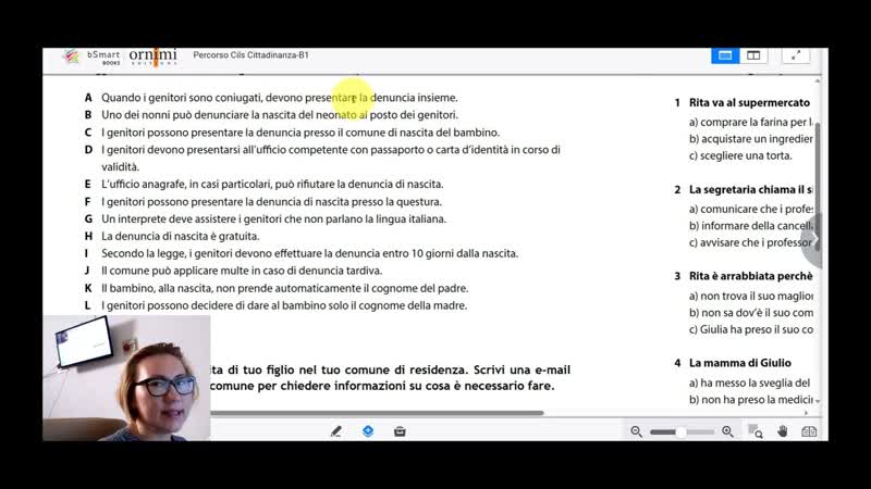 Lezione 2. Preparazione per lesame CILS. Es.