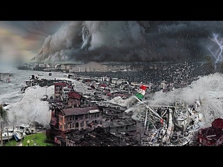 Live! Bad weather with waves more houses! Malta and Sicily at sea! On the shore of mourning!