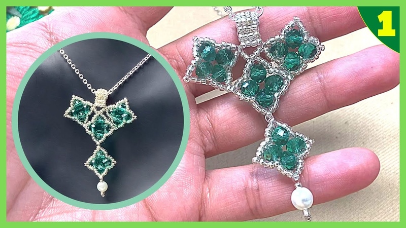 Beaded Jewellery Set Tutorial, Amazing Emerald BEADED NECKLACE,