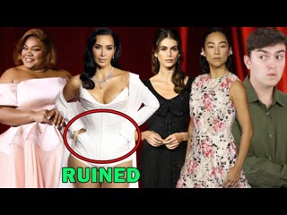 ACADEMY GALA 2024 FASHION ROAST (why is kim wearing a diaper by mugler)