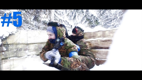 Выходной день ЭКСКЛЮЗИВ Лазертаг, голышом в снег, Lasertag naked in