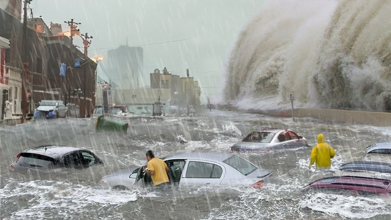 Germany is in danger Flash flooding, huge tide and strong winds in