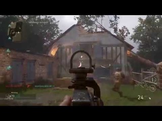 Call of Duty: WW2 - 9 Minutes of Domination Mode (Pointe du Hoc Map)