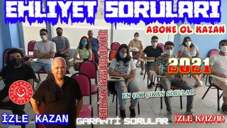 195 - ARALIK AYI EHLİYET SINAVI SORULARI