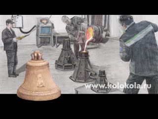 Bell casting. Film about Andrei Dyachkov`s Bell Foundry.