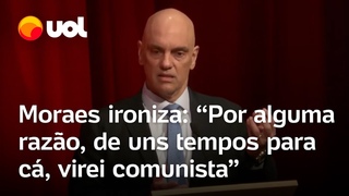 Moraes ironiza que 'por alguma razo virou comunista' e critica big techs: 'Fazem lavagem cerebral'