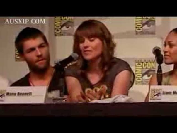 Spartacus Panel SDCC Lucy Lawless Cast Clip