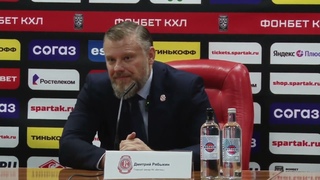 Тренер Витязя Дмитрий Рябыкин после матча против ХК Спартак в 17-м туре КХЛ-23/24