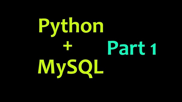 My SQL Database with Python Tutorial Part 1