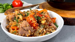 Обалдеть,как ВКУСНО! Все просили ДОБАВКУ! Гречка Утомленная, проще и вкуснее рецепта гречки - НЕТ!