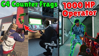 NEW BIG BRAIN C4 Counter Trick | When Operators Have 1000 HP ! - Rainbow Six Siege