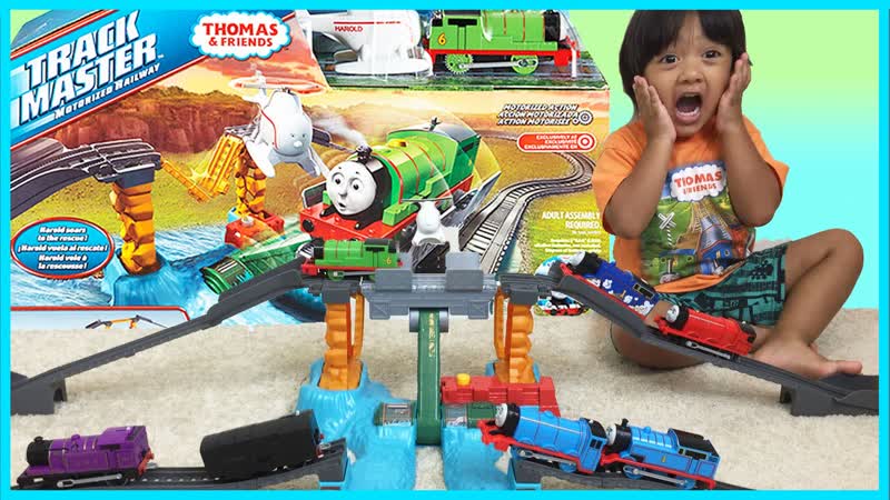 THOMAS AND FRIENDS TRACKMASTER Harnolds High Flying Rescue