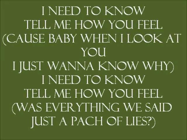 Danny Saucedo I Need To Know Lyrics