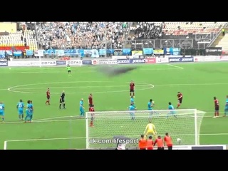 Гол Коломейцев - Амкар vs Зенит 1-0 (РФПЛ 2015)