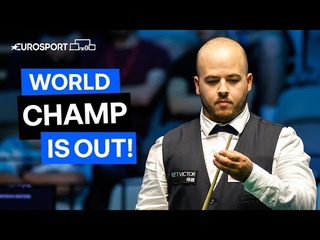 Hawkins & Brecel Play Out Epic Final Frame As The World Champion Crashes Out! | Eurosport Snooker