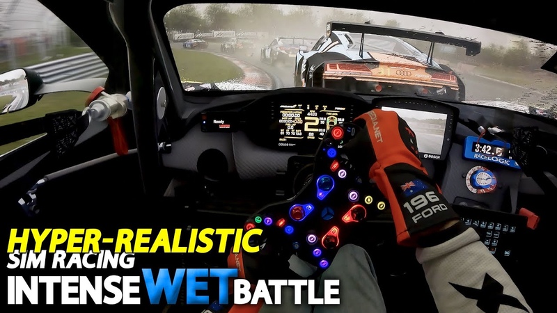 HYPER REALISTIC SIM RACING INTENSE Wet Weather GT3 Battle at Brands