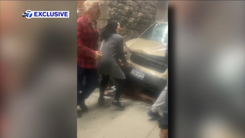 Teen rescued by actors after car crashes into him in