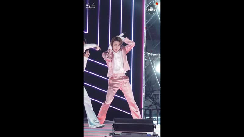 BANGTAN BOMB Dynamite Stage CAM ( Jin focus) 2020 AMAs BTS