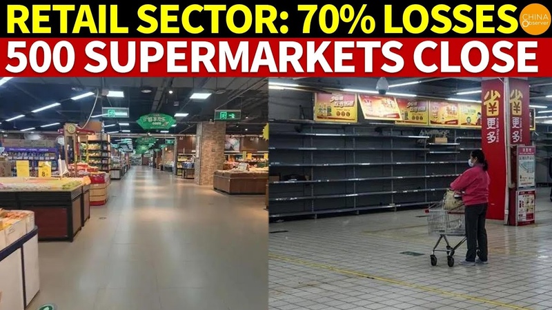 Over 70 Of Chinese Retail Chains Are Suffering Huge Losses, With More Than 500 Stores Closing