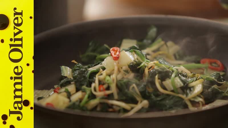 Jamie Olivers perfect greens to go with his perfect