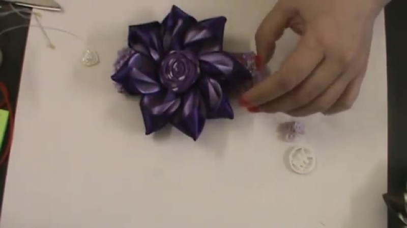 Como hacer FLOR MIL FACE Paso a Paso SATIN FLOWER HAIR BOW DIY How To Tutorial