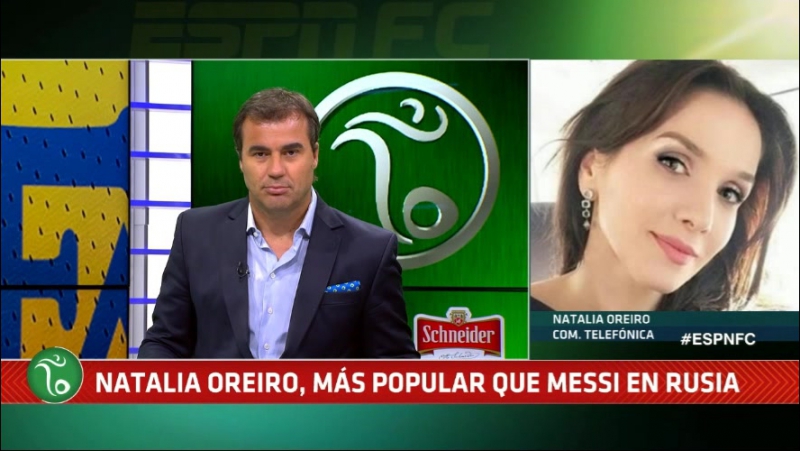 Natalia Oreiro mas popular que Messi in