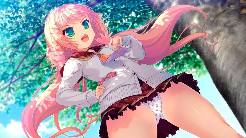 Anime girl in panties