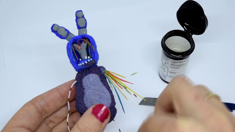 Лепка тела Олд Бонни ( FNAF). Old Bonnie polymeric clay DIY,