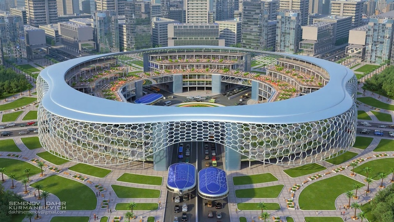 Транспорт второго уровня. Dahir Insaat. Русская