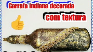 Garrafa indiana com textura