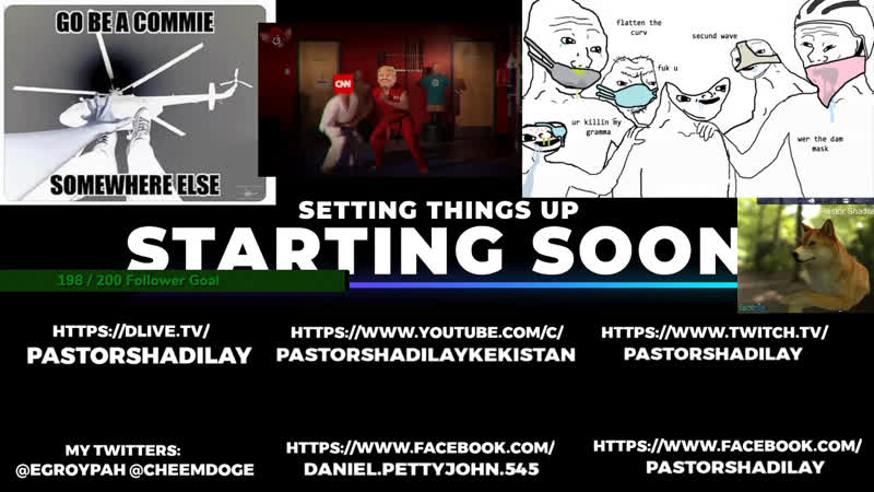 Pastor Shadilay Cheem Doge EGroypah MOVIN ON UP Not sure what were doing lads, but ALL ASSHATS
