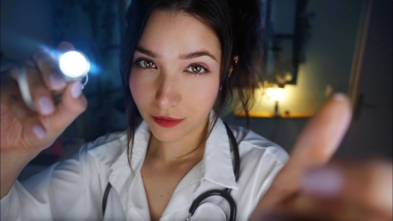 4 K ASMR: Night Doctor Cleans Your