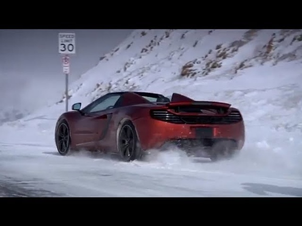 Mc Laren 12 C Spider VS Snowboard : Rhys Millen vs. Chanelle