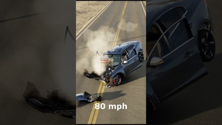 Volvo S60 T6 R-Design vs Bollard -  #shorts