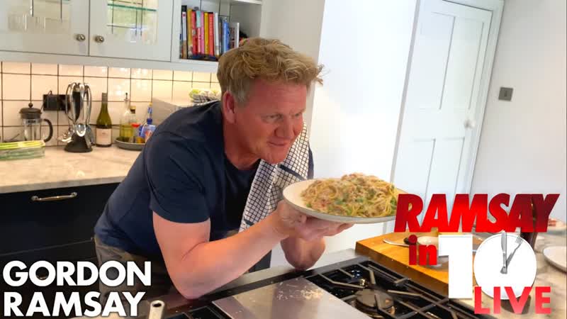 Gordon Ramsay Cooks Carbonara in Under 10 Minutes, Ramsay in