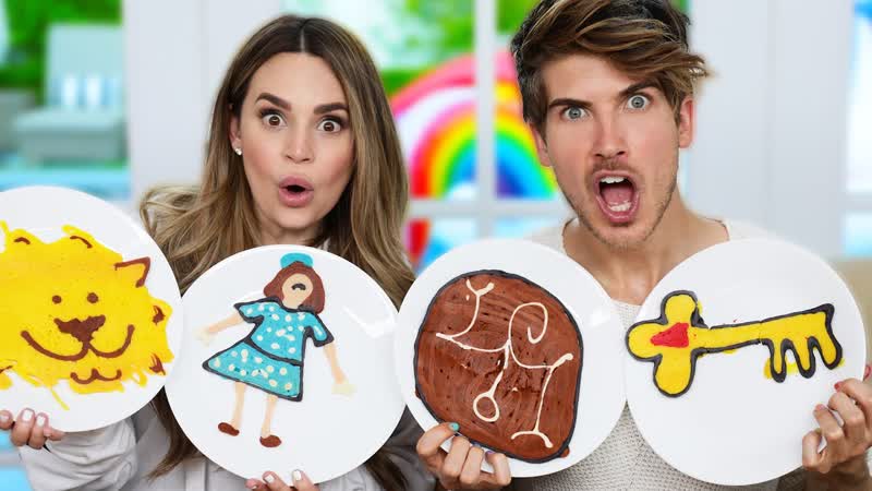 PANCAKE ART CHALLENGE Escape the Night Edition w, Joey Graceffa ,