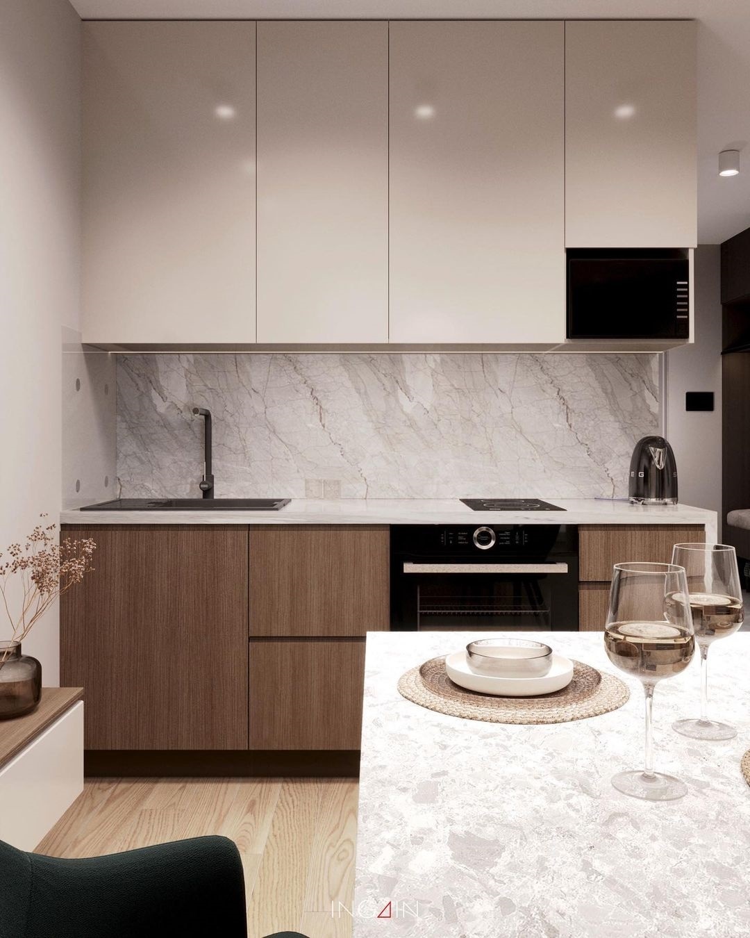 Проект квартиры-студии 32 кв.