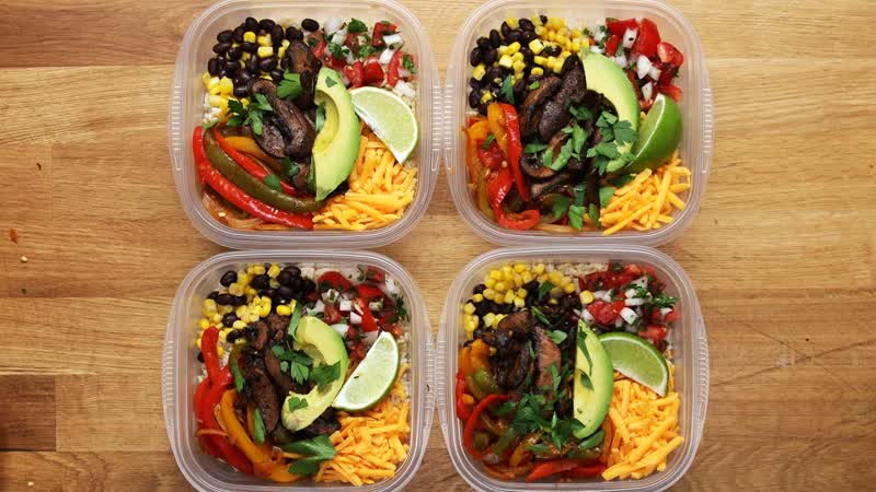 Meal Prep Portobello Fajita