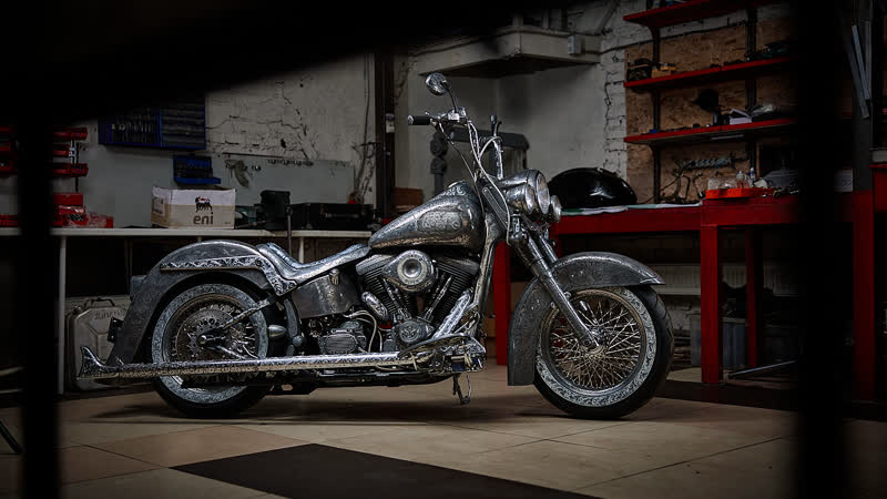Кастомный мотоцикл Harley Davidson, , интервью с