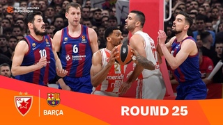 Zvezda-Barcelona | Round 25 Highlights | 2023-24 Turkish Airlines EuroLeague