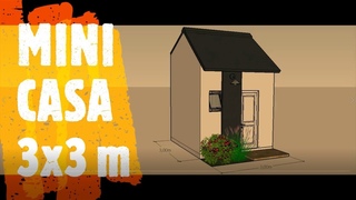 MINI CASA 3x3 m KITNET COMPLETA!