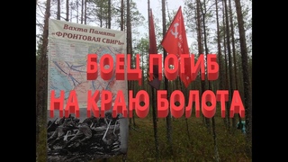 Прямо за болотом нашли бойца