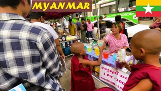 🇲🇲 Exploring Real BURMESE Street Life in Bustling YANGON Neighborhoods