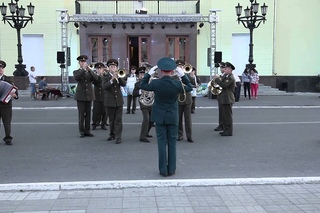 Выступление оркестра инженерных войск города Хабаровска. Фрагмент 2.