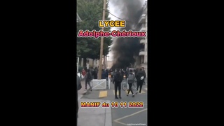 Manifestation au Lycée Adolphe Chérioux à Vitry sur Seine