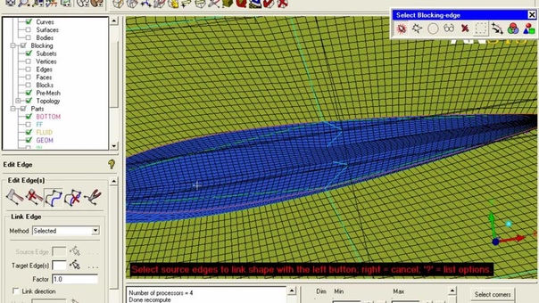 NACA 0015 Wing 3 D Hexa Mesh (2,