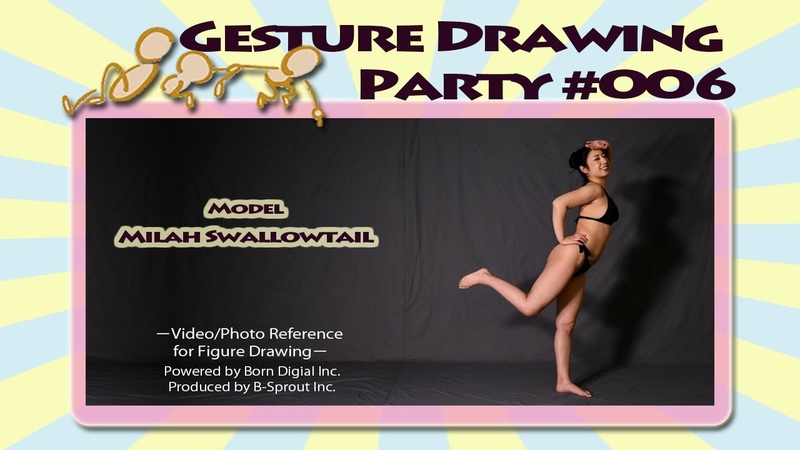 GESture DRAWing Party :, 006 Milah Swallowtail, ミラ スワローテイル Video, Photo Reference for